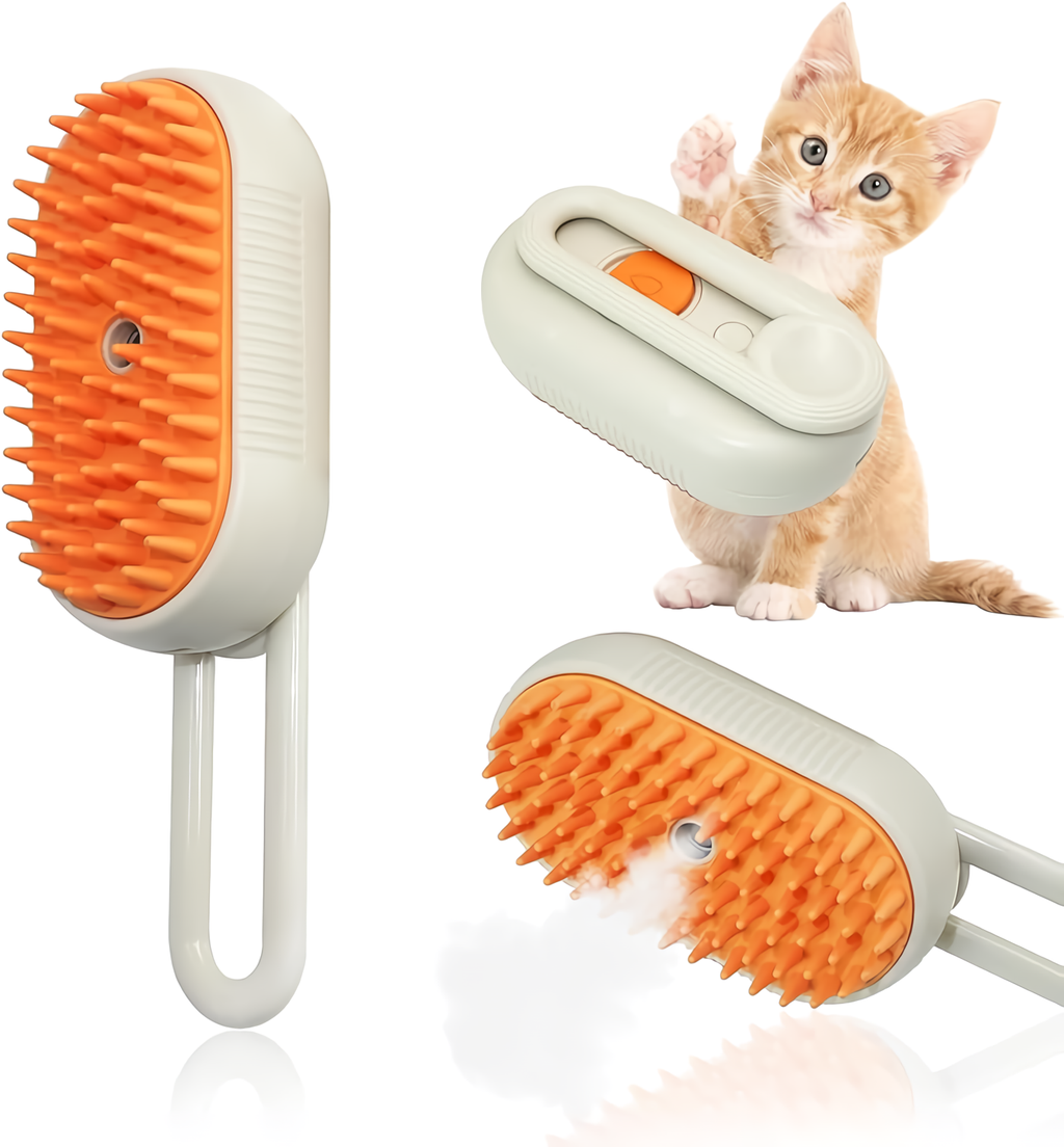 Cepillo a Vapor Mascotas (3 en 1 ) para Limpieza