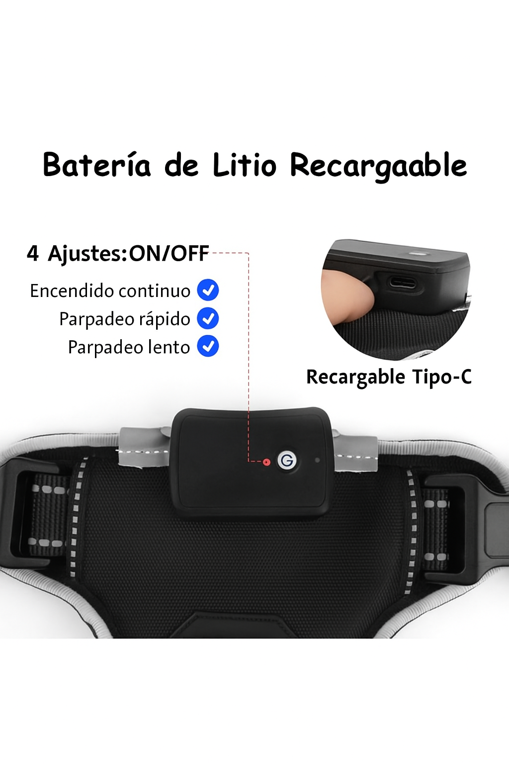 Arnés LED Ergonómico